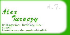 alex turoczy business card